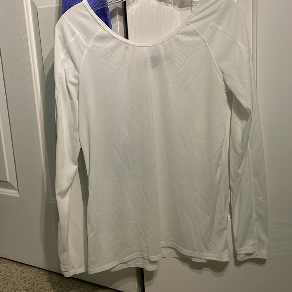 White Medium Womens Athlete long sleeve